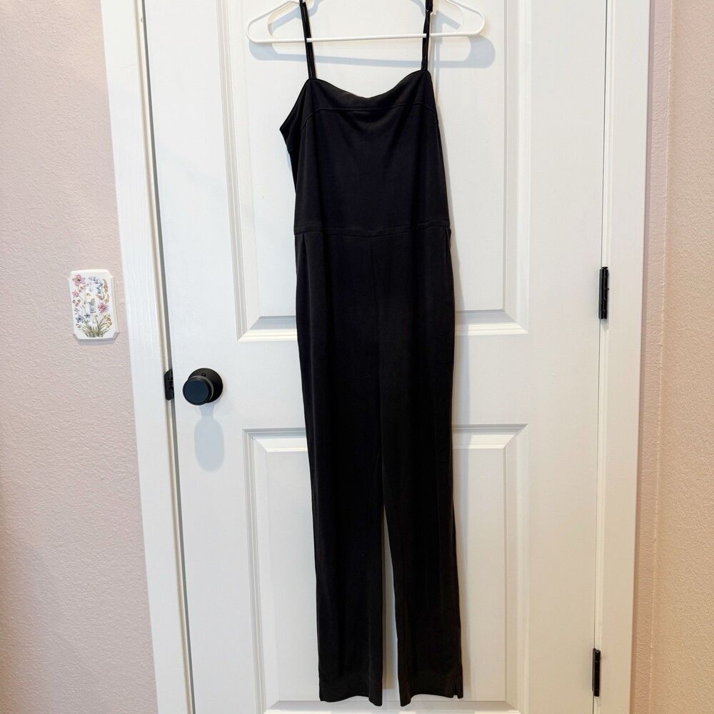 Anthropologie Womens Modal Ribbed Jumpsuit Size XS Minimalist Casual Beach Soft